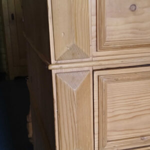 Stehpult -Kommode, Weichholz, Gründerzeit – Bild 4