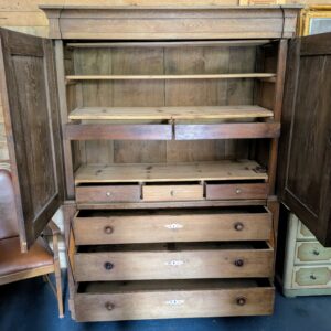 Kabinettschrank, Eiche massiv, um 1800 – Bild 4