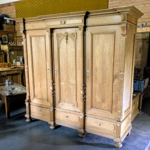 Kleiderschrank, Eiche massiv, Gründerzeit