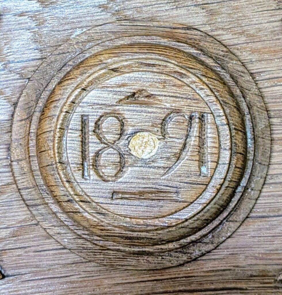Kleiderschrank, Eiche massiv, Gründerzeit