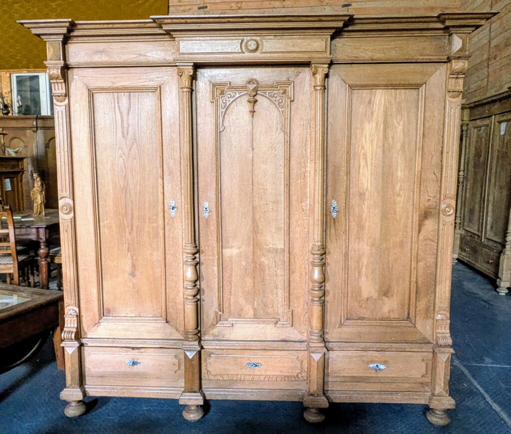 Kleiderschrank, Eiche massiv, Gründerzeit