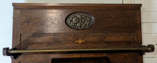 Eichengarderobe, Jugendstil, Intarsien – Bild 11
