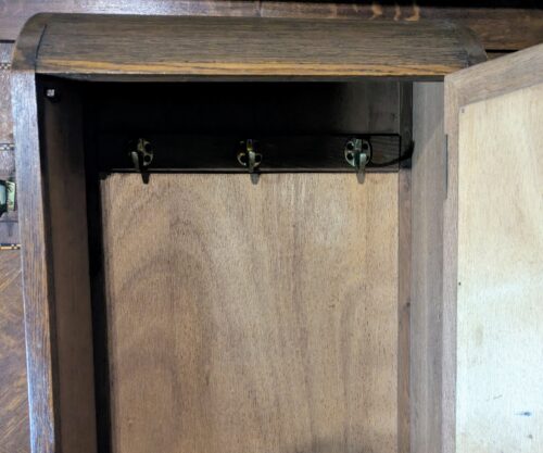 Eichengarderobe, Jugendstil, Intarsien – Bild 10