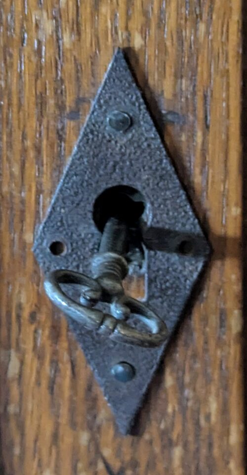 Eichengarderobe, Jugendstil, Intarsien – Bild 8