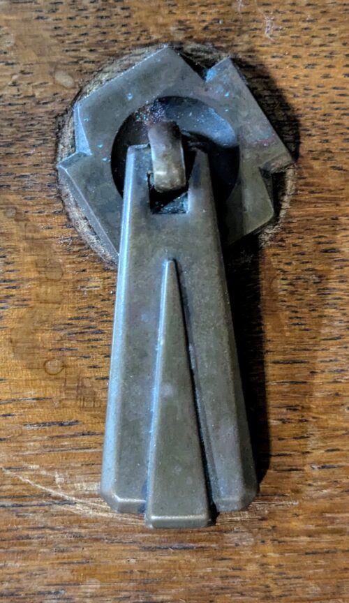 Eichengarderobe, Jugendstil, Intarsien – Bild 3