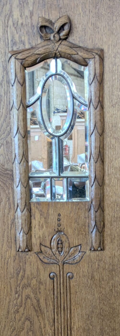 Eichenschrank, vollmassiv, um 1900 – Bild 3
