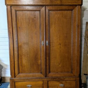 Eichenschrank, massiv, Biedermeier – Bild 2