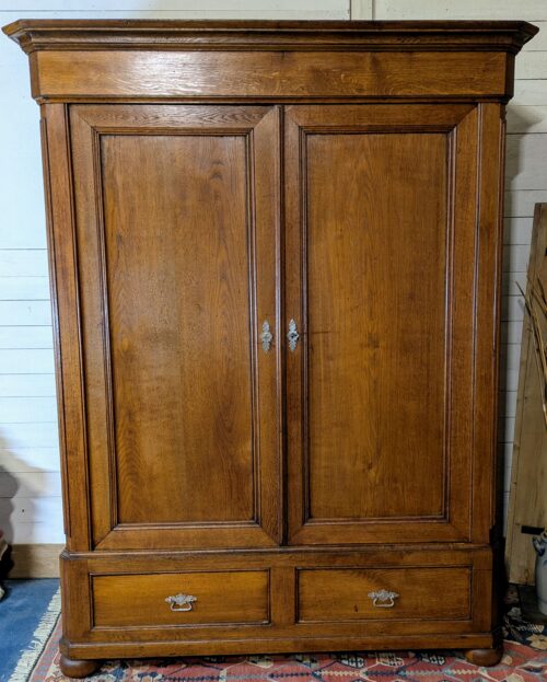 Eichenschrank, massiv, Biedermeier