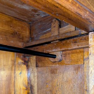 Eichenschrank, massiv, Biedermeier – Bild 6