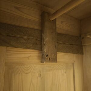 Weichholzschrank, Gründerzeit, salbeigrün – Bild 5