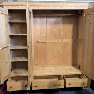 Weichholzschrank, Jugendstil, verglast – Bild 3